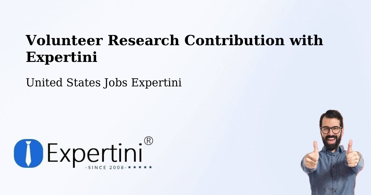Volunteer Research Contribution Program – Apache Junction - United States Jobs Expertini